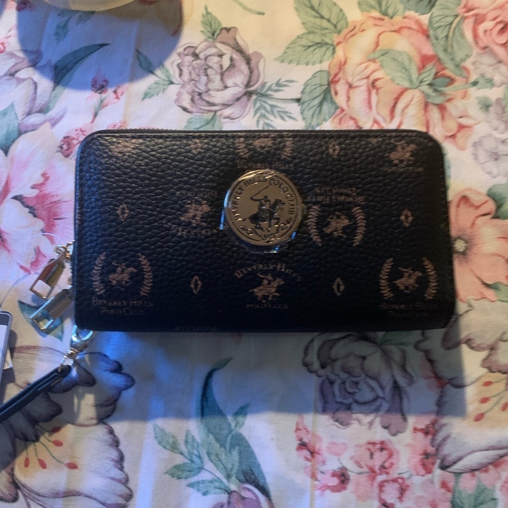 NWT Beverly Hills Polo Club Black Wallet